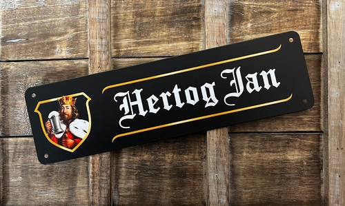 Hertog Jan reclamebord metaal
