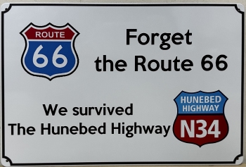Survived N34 Hunebed Highway van metaal