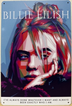 Billie Eilish  wandbord van metaal