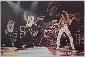 Van Halen foto Podium metalen reclamebord