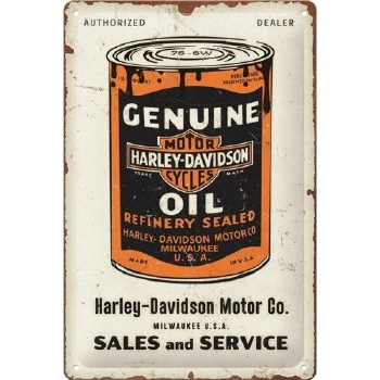 Harley Davidson Genuine oil metalen reclamebord