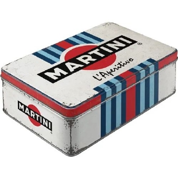 Martini racing stripes voorraad blik flat