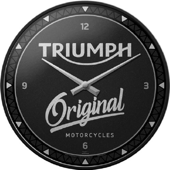 Triumph original zwart wandklok