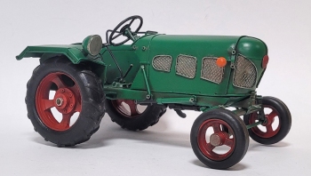 Groene tractor miniatuur