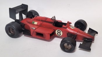 F1 Formule 1 auto rood metalen miniatuur