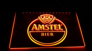 Amstel bier led lamp rode led