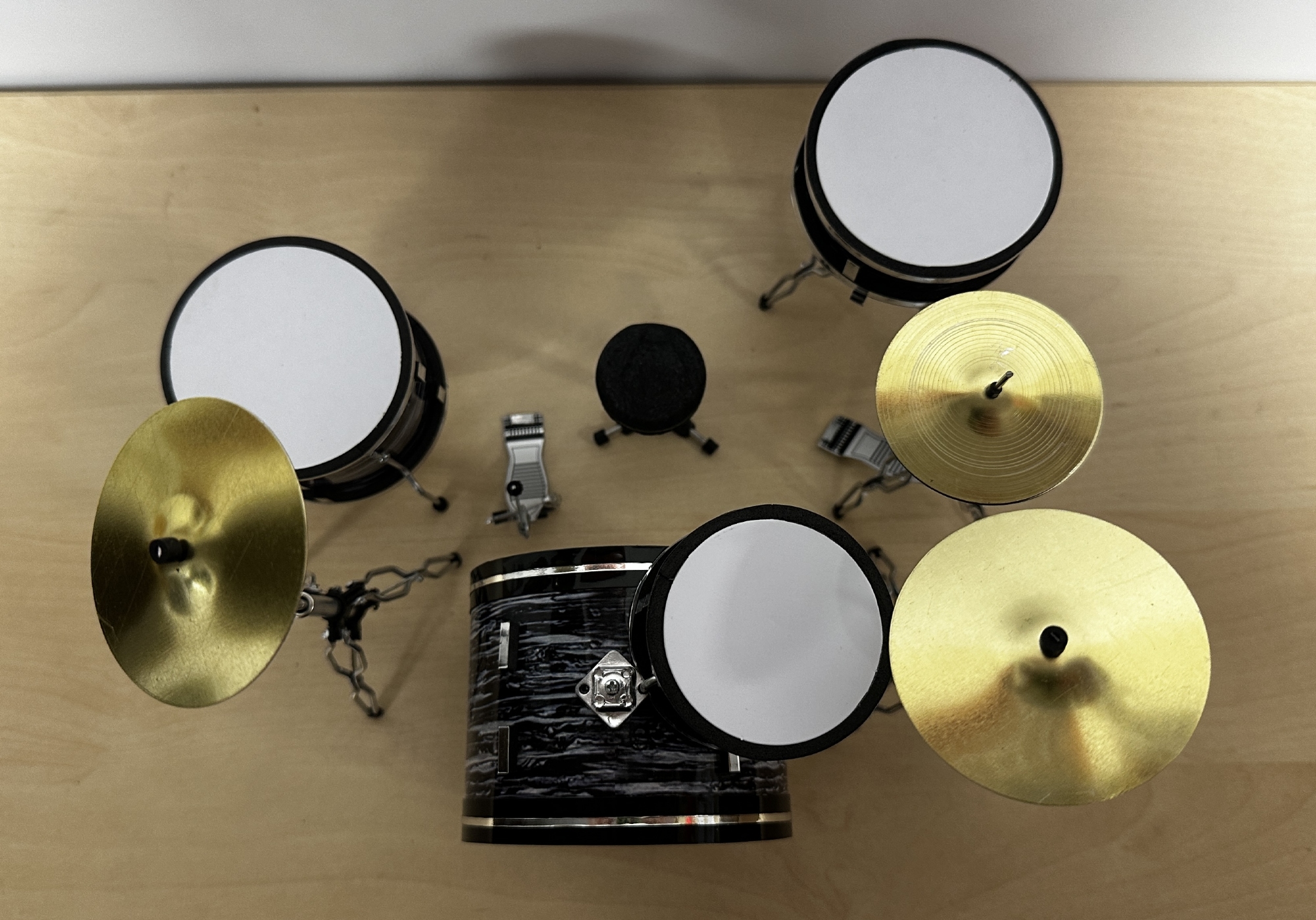 Mini Drumstel Set Replica Mod. Black Flow The Beatles