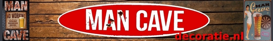 Logo Man cave decoraties De leukste borden voor jou mancave